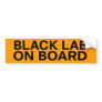 Black Lab on Board Custom Bumper Stickers