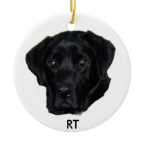 Black lab ornament