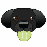 Black Lab Photo Sculpture Keychain