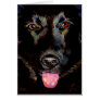 Black Lab Retriever art beautiful dog painting Greeting Cards