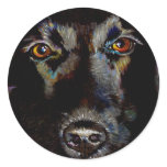 Black Lab Retriever art beautiful dog painting Sticker