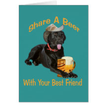 Black Lab  Shares A Beer Cards