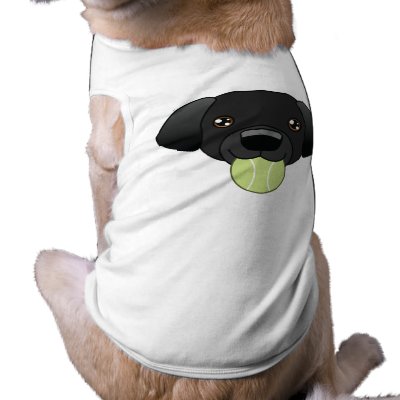 Black Lab T-Shirt Dog Shirt by JustDogs