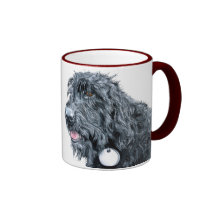 Black Labradoodle Mug