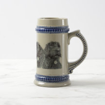Black Labradoodles Stein Mugs