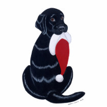 Black Labrador Christmas Ornament