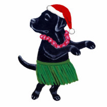 Black Labrador Christmas Ornament