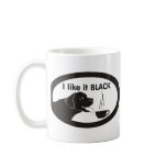 Black Labrador Coffee Theme Coffee Mugs