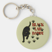Black Labrador Daddy Keychain