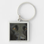 Black Labrador Dog Key Chains