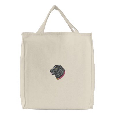 Black Labrador Bags by ZazzleEmbroidery