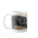 Black labrador mugs