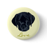 Black Labrador Puppy Pin