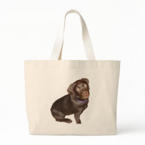 Black Labrador Retriever Canvas Bag
