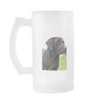 Black Labrador Retriever Beer Mug