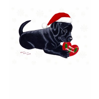 Black Labrador Retriever Christmas Snowflake Shirts