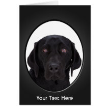 Black Labrador Retriever Greeting Card