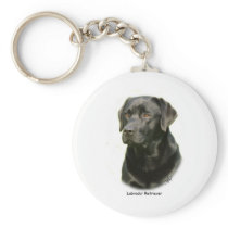 Black Labrador Retriever Key Chain