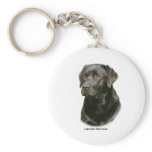 Black Labrador Retriever keychains