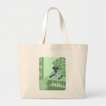 Black Labrador Retriever Martini Bar Tote Bags