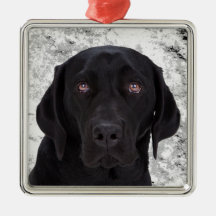 Black Labrador Retriever Ornament