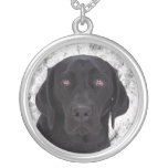 Black Labrador Retriever Personalized Necklace
