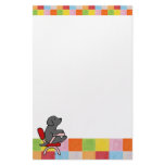 Black Labrador Student 1Mosaic Personalised Stationery