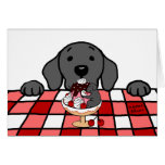 Black Labrador watching you Kitchen Cards