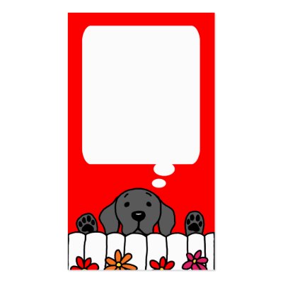 Black Labrador watching you message card Business Card Template by HappyLabradors