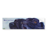 Black Labs Rule!, SheilaWedegisArt Bumper Stickers