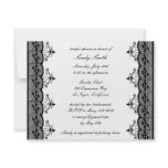 Black Lace Bridal Shower invitations
