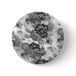 Black Lace Pinback Buttons
