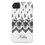 Black Lace Case-Mate Case Case-Mate iPhone 4 Cases
