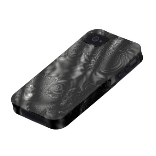 Black Lace Fractal Case For The iPhone 4