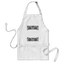Black Lace French Background Apron