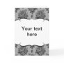 Black Lace French Background Folding Card