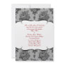 Black Lace French Background Invitation