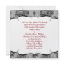 Black Lace French Background Invitation