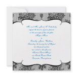 Black Lace French Background Invitation