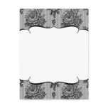 Black Lace French Background postcards