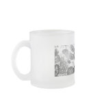 Black Lace Frosted Mug
