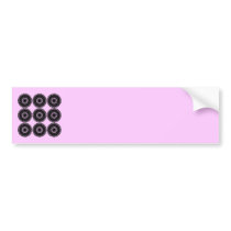Black Lace Pattern Design. Custom Bumper Stickers