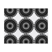 Black Lace Pattern Design. Custom Flyer Design