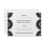 Black Lace Pattern Design. Custom Custom Invites