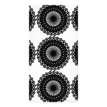 Black Lace Pattern Design. Custom Personalized Photo Card