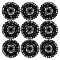 Black Lace Pattern Design. Custom Photo Cut Out