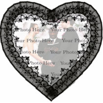 Black Lace Photo Frame
