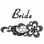 Black Lace Wedding - Bride Embroidered Jacket
