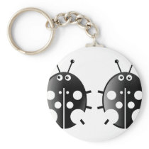 Black Ladybugs Key Chain