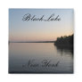 black lake sunset magnet